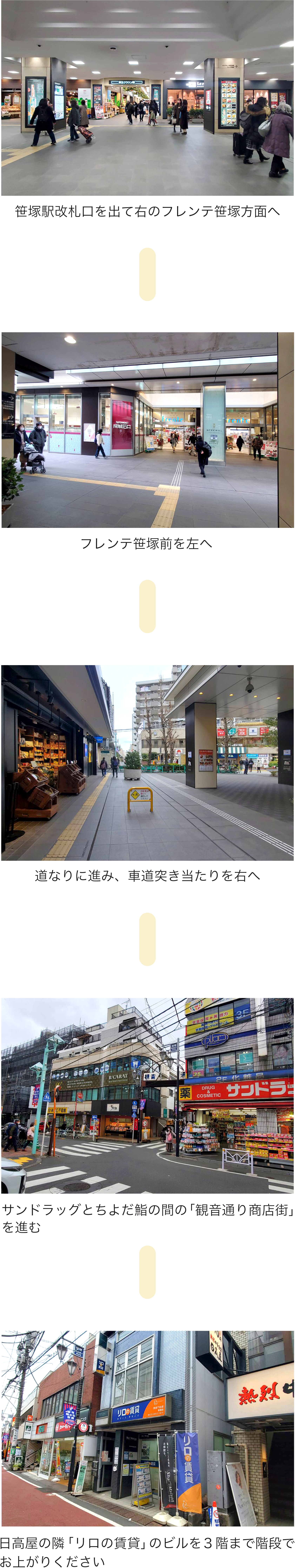 笹塚駅からTOMOWLまでの道案内